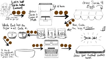 Preview of Baking With Sarah - Pencil Obstacle Course