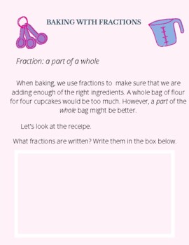 Preview of Baking with Fractions