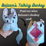 Balaam's Talking Donkey, cootie catcher , Bible Lesson for