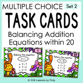 Task Cards | Balance Addition Equations | Within Twenty | Set 2