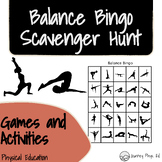 Balance Bingo Scavenger Hunt For Physical Education