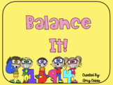 Balance It! - Math Task Cards