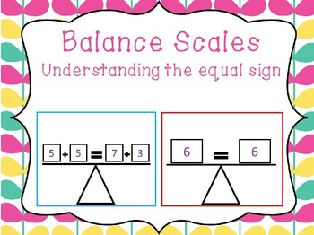 Preview of Balance Scales printables