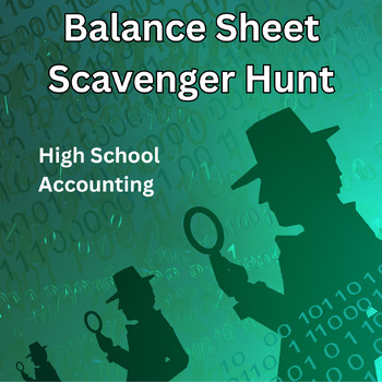 Preview of Balance Sheet Scavenger Hunt, High School Accounting Activity
