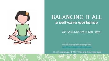 Preview of Balance Your Life: Sleep, technology, movement, and mindfulness for kids & teens