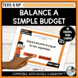 Balance a Simple Budget | Boom Cards Distance Learning