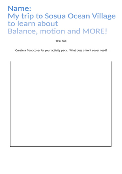 Preview of Balance and Motion Activity Pack