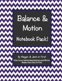 Balance and Motion Notebook Pack: Force, Friction, Magnets