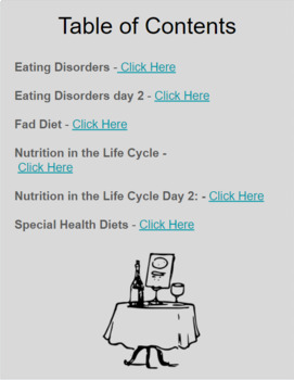 Preview of Balanced Diet Interactive Notebook- 6 lessons