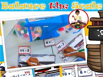 Preview of Balanced Equations | Balance Scale | Math Center