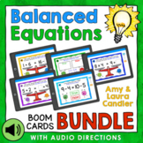 Balanced Equations Boom Cards Bundle (with Audio Directions)