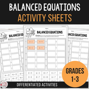 Preview of Balanced Equations - Differentiated Cut and Paste Activities