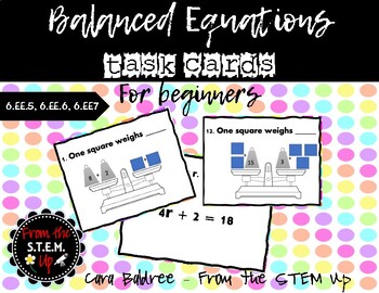 Preview of Balanced Equations Task Cards