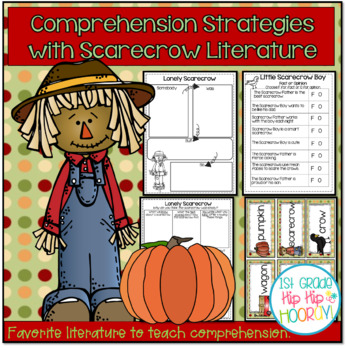 Preview of Teaching Comprehension Strategies with October Literature About Scarecrows!