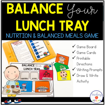 Preview of Balanced Meals and Food Groups Game: Balance Your Lunch Tray