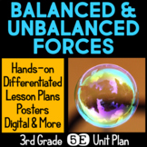 Balanced & Unbalanced Forces 3rd Grade NGSS 5E Lesson Plan