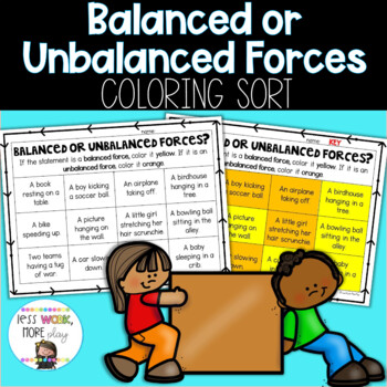 Preview of Balanced and Unbalanced Forces Coloring Sort