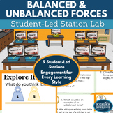 Balanced and Unbalanced Forces Student-Led Station Lab