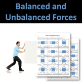 Balanced and Unbalanced Forces Worksheet