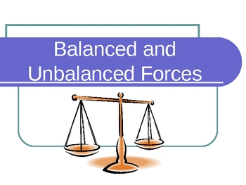 balanced and unbalanced forces powerpoint