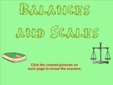 Balances and Scales Algebra Smartboard Lesson