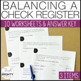 Balancing A Check Register (3 items) Digital & Print