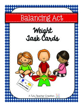 Preview of Weight Task Cards