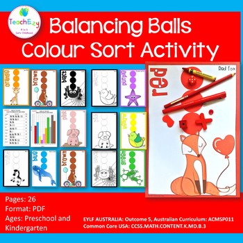 Preview of Balancing Ball Color or Colour Sort