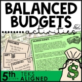 Balancing Budgets Financial Literacy Unit