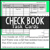 Checkbook and Check Register Task Cards Activity