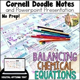 Balancing Chemical Equations Doodle Notes | Middle School 