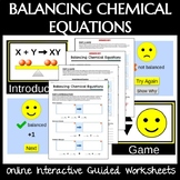 Balancing Chemical Equations Interactive Guided Worksheet