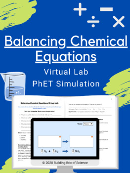 Preview of Balancing Chemical Equations PhET Virtual Lab