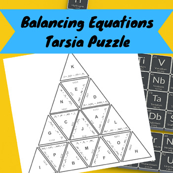 Preview of Balancing Chemical Equations Tarsia Puzzle