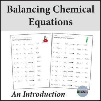 balancing chemical equations carson dellosa answer key