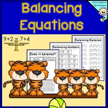 Preview of Balancing Equations - Addition Worksheets and Printables, Is it Equal?