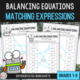 Balancing Equations Match Expressions to Create Equivalent