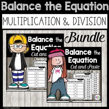 Preview of Balancing Equations Multiplication and Division