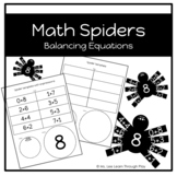Balancing Equations Spider | Halloween Craft | Math Craftivity