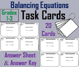 Balancing Equations Task Cards Activity