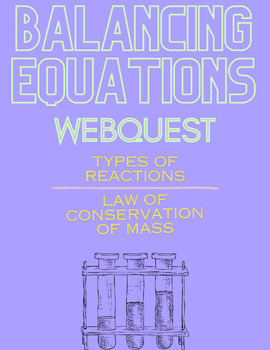 Preview of Balancing Equations WebQuest