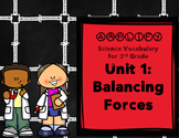 Balancing Forces Amplify Science 3rd Grade Unit 1 Focus Wall