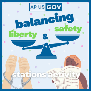 Preview of 1st, 2nd, 4th, & 8th Amendment Stations | Balancing Liberty & Safety | AP Gov