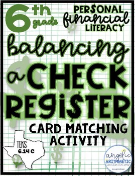 Preview of Balancing a Check Register- 6th Grade Personal Financial Literacy