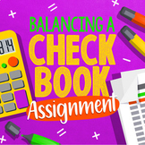 Balancing a Checkbook Assignment - Personal Finance, Accounting