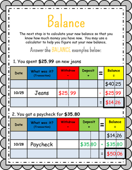 easy way to balance my checkbook