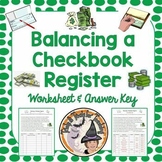 Balancing a Checkbook Register Financial Literacy Money Sm