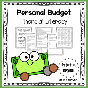 Preview of Balancing a Personal Budget - Financial Literacy Project