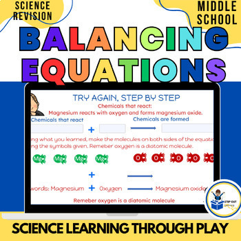 Preview of Balancing chemical equations and periodic table of elements digital activity
