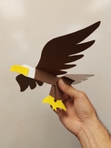 Bald Eagle Symbol of America Cut and glue 3D craft